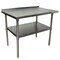 Bk Resources Work Table Stainless Steel Undershelf, Plastic feet 1.5" Riser 48"x30" SVTR-4830 - alternate 1